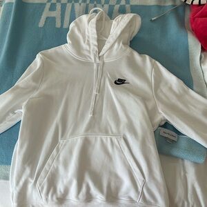 WHITE Nike hoodie